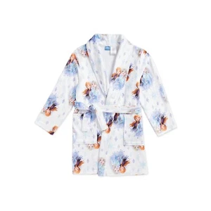 Disney Frozen Elsa Anna Bathrobe Bath Robe Pajama Girl Size 6/6X - Picture 1 of 1