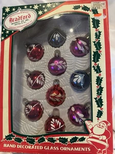 Vintage 2003 Bradford Neuheit kleiner Weihnachtsschmuck 12er Set - Bild 1 von 9