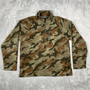 Starter Camo Print Camouflage Fleece Men's Size M 38-40 Green Pullover Jacket - Picture 1 of 7