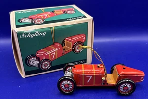 1998 Schylling Blechspielzeug Rennwagen #7 Weihnachtsschmuck mit Originalkarton - Bild 1 von 11