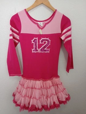 Vestido Tutú Ooh La La Couture Niñas Rosa y Rosa Caliente 12 Swarovski Dance Cheer  Foto 1 de 4