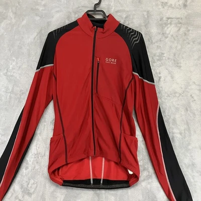 Gore Bike Wear Jacket Mens Size Medium Cycling Soft Shell Red - Image 1 of 4
