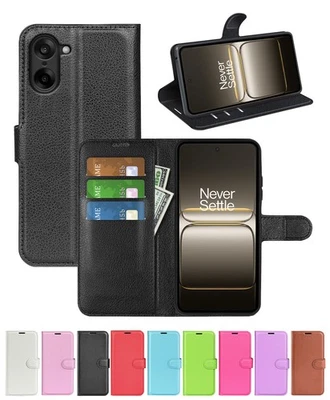 New Leather wallet stand flip Cover Skin Phone Case For Oneplus Nord CE5 5G - Image 1 of 4