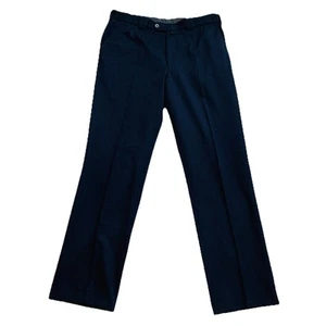 MEYER Trousers Mens W34 L32 Black Cotton Blend Stretch Germany Comfort Melbourne - Picture 1 of 6