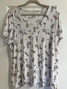 Mujer Apt. Camiseta 9® Essential Cuello en V Bebidas de Verano Cócteles Blancos XXL - Imagen 1 de 5