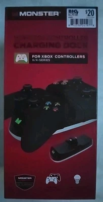 Monster Wireless Controller Charging Dock for Xbox X-Series Controllers NEW - Image 1 of 2