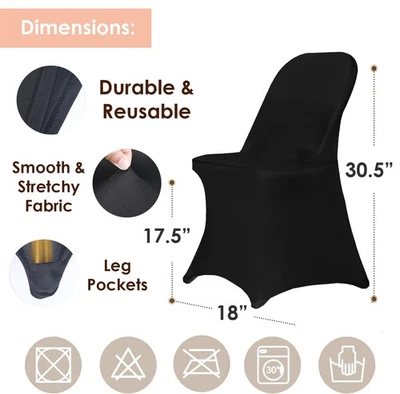 Funda Silla Spandex, Fundas Silla Elásticas para Boda Fiesta en 10/30/50/100 piezas Foto 1 de 4