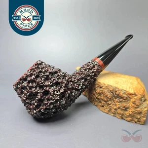 Walt Cannoy Cardinal House Munn Lava Rock Rhodesian Handmade Briar Pipe, New - Picture 1 of 12