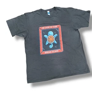 Pokémon Squirtle Tee Size XL In Case of Fire Break Glass Graphic T-Shirt - Picture 1 of 6
