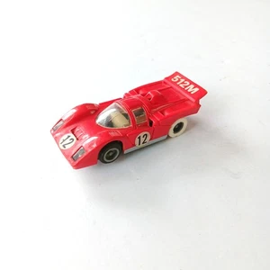 Vintage 1976 Tyco HO Pro Ferrari 512 M #8922 Curve Hugger red #12 slot car - Picture 1 of 6