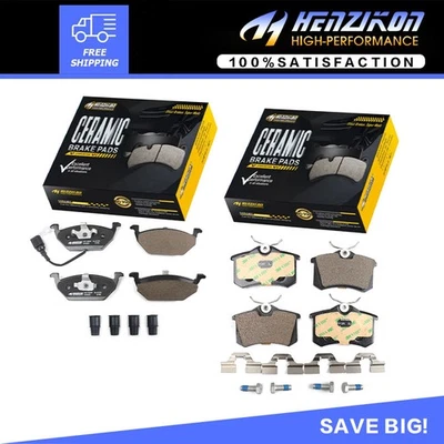 Передние задние керамические тормозные колодки для VW Beetle Golf Jetta новые горячая распродажа США. - Изображение 1 из 4