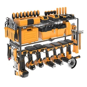 HCIOAN Large Power Tool Organizer Wall Mount, Power Tool Shelf System Battery... - Picture 1 of 7
