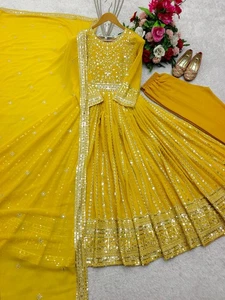 Pakistani New Salwar Kameez Ready To Wear Dress Wedding Party 3Piece Bridesmaid - Picture 1 of 6