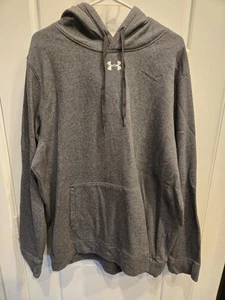 Under Armour Hoodie Sweater Gray Sweatshirt Mens Size 2XL Cold Gear - Picture 1 of 3