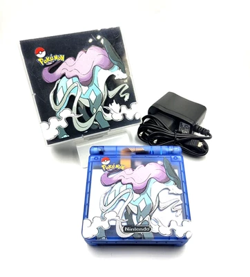 Nintendo Gameboy Advance SP+Box AGS 101 IPS V5 LCD Bildschirm Suicune 1050mAh