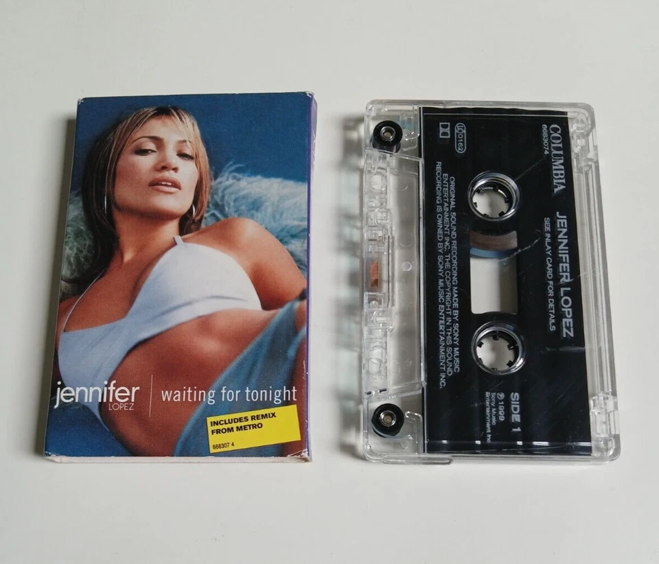 JENNIFER LOPEZ WAITING FOR TONIGHT CASSETTE TAPE SINGLE SONY COLUMBIA 1999 - Image 1 of 1