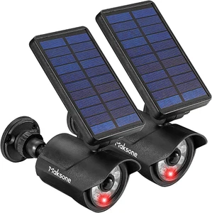 2023 Motion Sensor Solar Security Lights Outdoor 2-In-1 Landscape Spotlights Wal - Picture 1 of 6