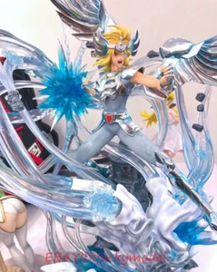 Feather Club Saint Seiya The Ultimate White Bird Constellation Hyoga Statue NEW - Picture 1 of 8