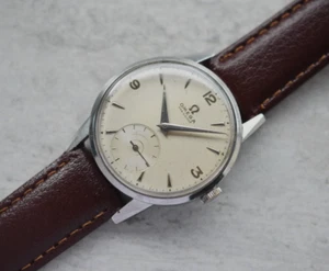 1947 Omega Small Seconds Mechanical Fab Suisse Men's Dress Watch Rare - Picture 1 of 22