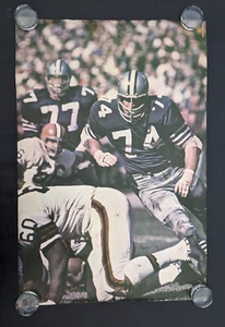 Vtg 1968 Bob Lily Dallas Cowboys NFL Poster SN74 Renselaar Corp Malcom Emmons - Picture 1 of 9