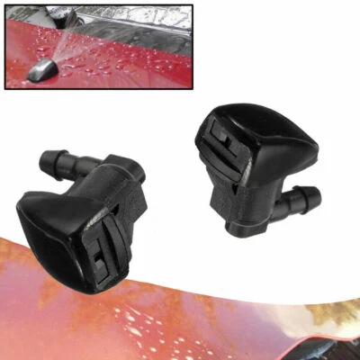 2pcs Auto Front Windshield Water Spray Wiper Nozzle Car Accessories For Toyota - Image 1 of 4