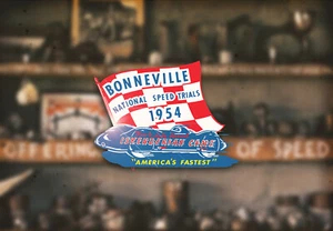 1954 Bonneville Decal Hot Rod Rat Race Flathead Ford Drylake Racing Speed Week - Bild 1 von 1