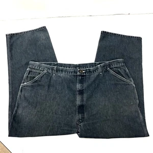 Vtg Sears Roebucks Blue Jeans CARPENTER Denim WORK CHORE Painter Pants 46 x 28 - Picture 1 of 6