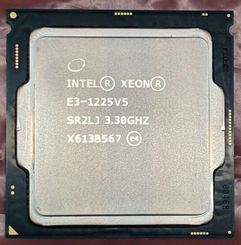 Intel Xeon E3-1225 V5 Quad Core 3.3 GHz SR2LJ LGA1151 CPU Processor 4T - Image 1 of 1