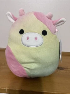 Squishmallows Caedyn die Kuh Farbverlauf Ostern Stofftier Plüsch 7,5 Zoll Neu mit Etikett - Bild 1 von 3