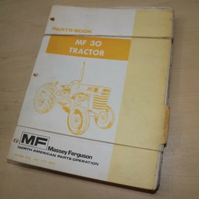 MF MASSEY FERGUSON 30 Tractor Parts Manual book catalog spare wheel farm list  - Image 1 of 4