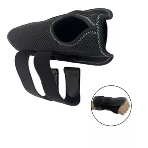 Steel Wrist Guard Right Hand L 7.87-10.63in Support Sprain Recovery Black - Picture 1 of 17