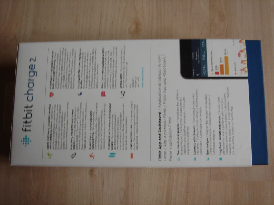 Fitbit Charge 2 - Große S - Blau  - Bild 1 von 1