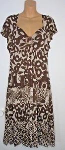 SANGRIA WOMENS DRESS 16 EASY WEAR LIGHTWEIGHT TIERED SKIRT LINED SWEETHEART NECK - Picture 1 of 15