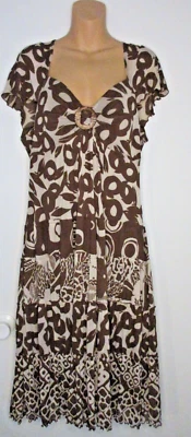 VESTIDO SANGRÍA MUJER 16 FÁCIL DE USAR LIGERO FALDA ESCALONADA FORRADO CUELLO CORAZÓN Foto 1 de 4