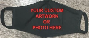 MASCHERA VISO STAMPA PERSONALIZZATA RIUTILIZZABILE LAVABILE DOPPIO STRATO UNISEX ADULTO MADE IN USA - Foto 1 di 10