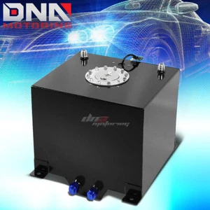 5 GALLON/18.8L BLACK ALUMINUM RACING/DRIFTI FUEL/GAS CELL TANK+CAP+LEVEL SENDER - Picture 1 of 4