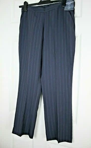 New Women's Black Trousers Ladies Straight Leg Office Work Bonmarché length 27" - Picture 1 of 5