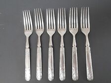 Wm Rogers Eagle Star 12 Set of 6 Dinner Forks  Late 19th Century