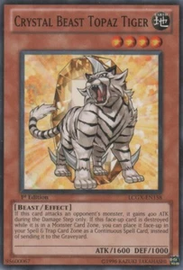 YUGIOH - Crystal Beast Topaz Tiger - LCGX-EN158 - Common - Unlimited Edition - N - Picture 1 of 1