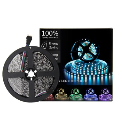 5M RGBW LED Strip Light 300 LEDs NonWaterproomfor Home Room Xmas Car Party Decor - Image 1 of 4