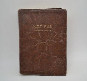 Holy Bible Concordance Dictionary, King James Version, Zondervan, Leather Cover - Picture 1 of 8