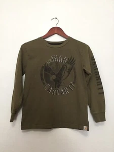 Carhartt Youth Long Sleeve Graphic Crew neck T-Shirt Eagle Sz 10/12 - Picture 1 of 3