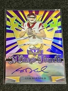 2018 Leaf Valiant Sam Darnold Purple Rookie Auto /15 - Picture 1 of 4