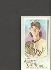 2020 Topps Allen & Ginter Baseball Mini #7 Tim Lincecum
