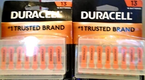 Duracell Size 13 Hearing Aid Batteries 2 Pack Of 16 32 Total - Picture 1 of 1