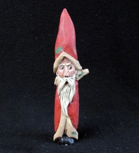 Midwest of Cannon Falls LIMB FOLK SANTA Figurine Carved Primitive Folk Art - Picture 1 of 4