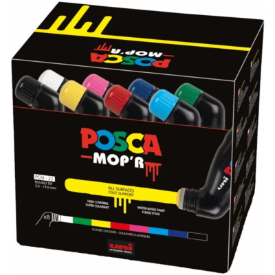 Uni POSCA Paint Marker PCM-22 MOP'R Set (8pc)