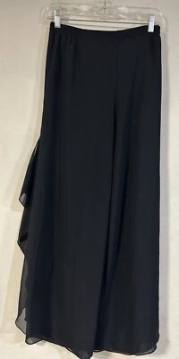 Jessica Howard Pants Women’s 6 Black Flared Lined Elastic Waist Pull On - Image 1 of 4