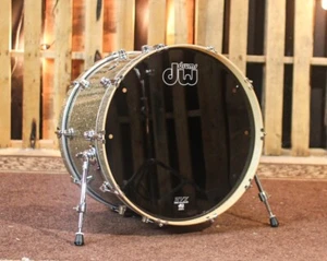 DW Performance Ginger Glitter Glass Bass Drum - 14x22 - Picture 1 of 3
