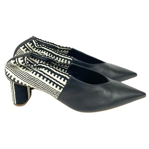 Neu Antolina Paris Dalis Größe 40 Damen-Pumps mit 10 spitzen Zehenpartie weiß schwarz - Bild 1 von 12